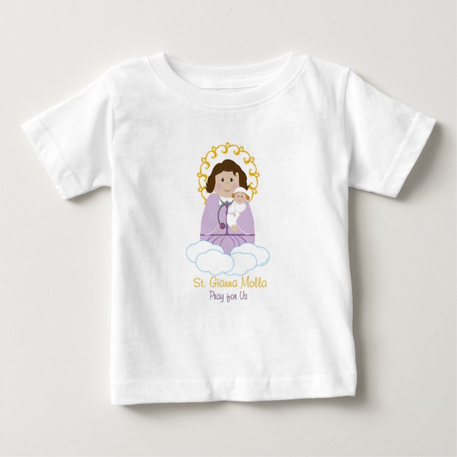 T-shirt Pour Bébé St. Gianna Molla (Devant)
