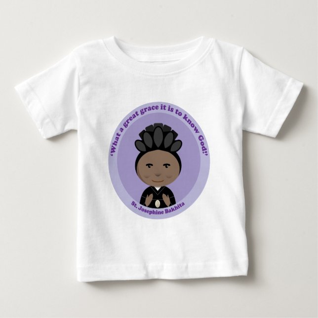 T-shirt Pour Bébé St Josephine Bakhita (Devant)