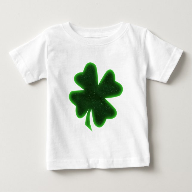T-shirt Pour Bébé St. Patrick's Day Four Leaf Clover (Devant)