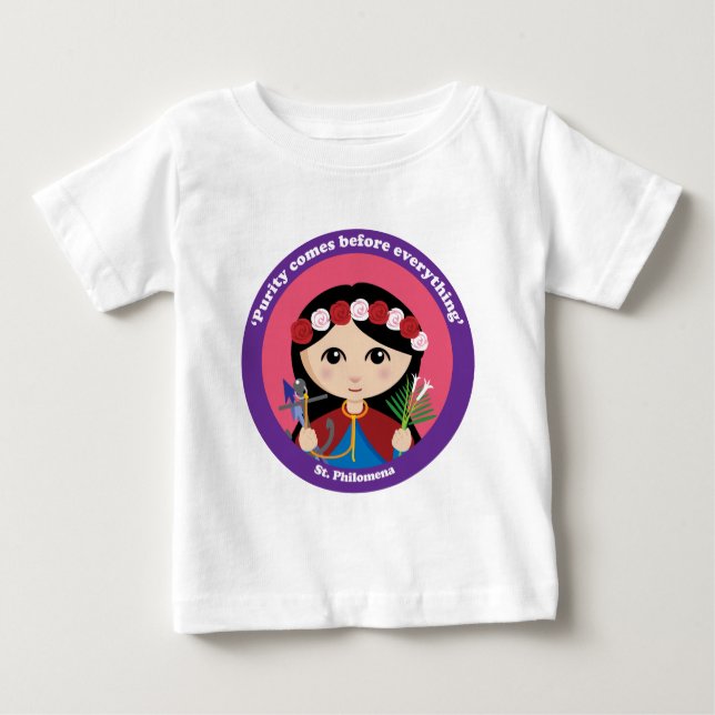 T-shirt Pour Bébé St Philomena (Devant)