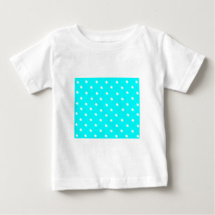 T-shirt Pour Bébé Stars Cyan White Le MUSÉE Zazzle Cadeaux