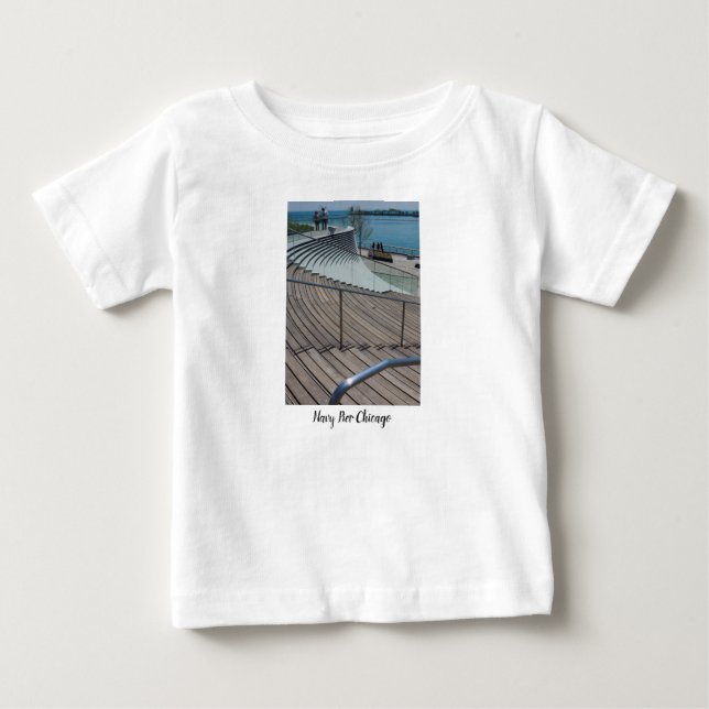 T-shirt Pour Bébé Stations de quais de la Marine (Devant)