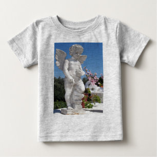 T-shirt Pour Bébé Statue Angel En Gris