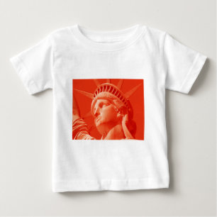 T-shirt Pour Bébé Statue rouge de la Liberté