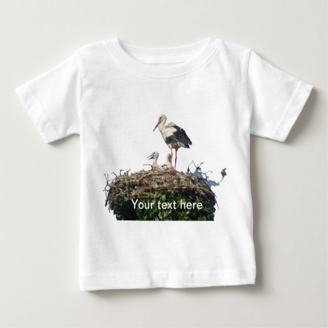 T-shirt Pour Bébé Stork avec T-shirt bébé (Devant)