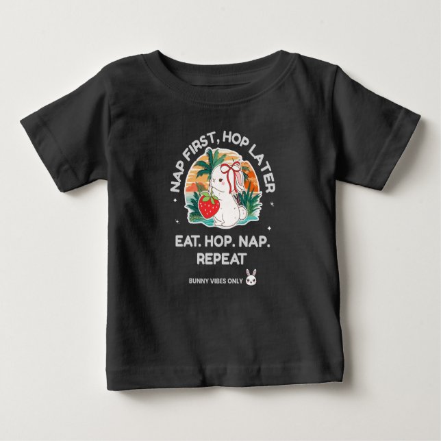 T-shirt Pour Bébé Strawberry Dream Bunny (Devant)