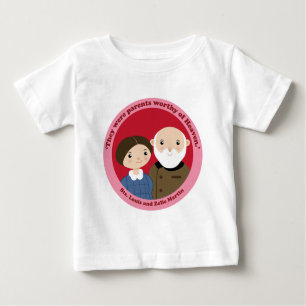 T-shirt Pour Bébé Sts. Louis et Zelie Martin