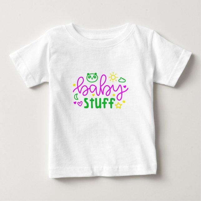 T-shirt Pour Bébé Stuff bébé (Devant)