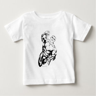 T-shirt Pour Bébé Style comique - volant, noir et blanc