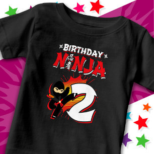 T-shirt Pour Bébé Style de bande dessinée 2 ans Ninja 2e anniversair