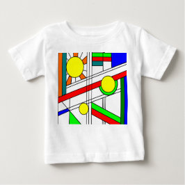 T-shirt Pour Bébé Style moderne en verre de trait