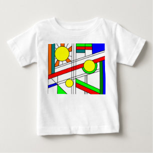T-shirt Pour Bébé Style moderne en verre de trait