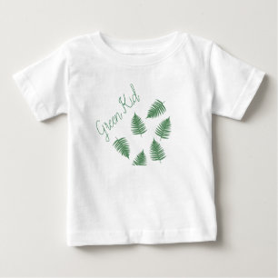 T-shirt Pour Bébé Style Vert Enfant Lucky Fern Baby Jupe Bodysuit