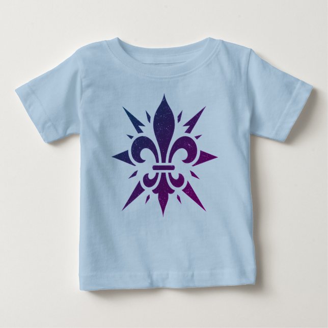 T-shirt Pour Bébé "Stylized Fleur-de-lis"  (Devant)