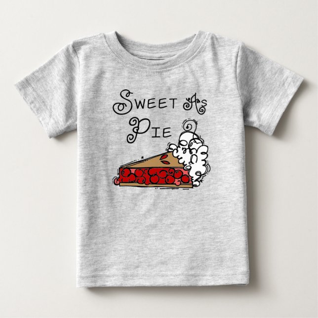 T-shirt Pour Bébé Sucre comme tarte (Devant)