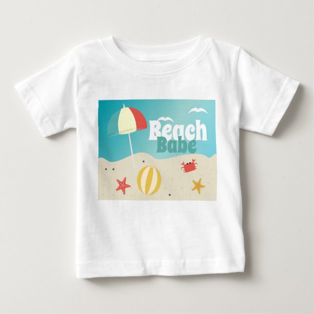 T-shirt Pour Bébé Summer Beach Babe Holiday (Devant)