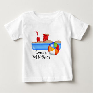 T-shirt Pour Bébé Summer Fun Sand box Beach Ball