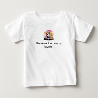 T-shirt Pour Bébé Summer ice cream lovers