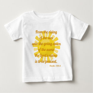 T-shirt Pour Bébé Sunny Louange la Bible Écriture