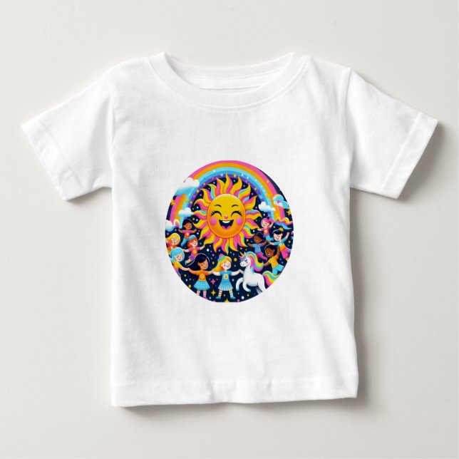 T-shirt Pour Bébé Sunny Smile (Devant)