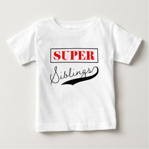 T-shirt Pour Bébé Super frère et soeur