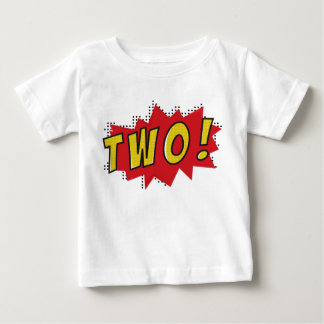 T-shirt Pour Bébé Super-héros deux ans anniversaire garçons fête