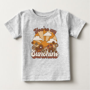 T-shirt Pour Bébé Super rétro Vous êtes mon soleil