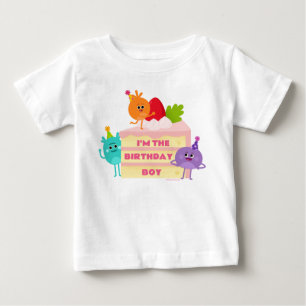 T-shirt Pour Bébé Super Simple   Gâteau des Nums abeilles - Le garço