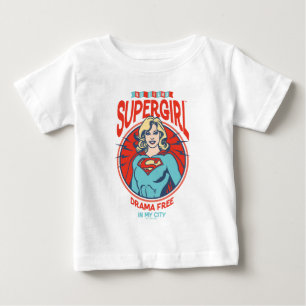 T-shirt Pour Bébé Supergirl Drame Gratuit Dans Ma Ville