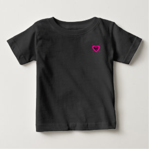 T-shirt Pour Bébé Supergirl Hearts Motif diagonal