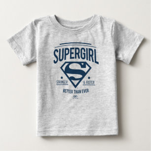T-shirt Pour Bébé Supergirl mieux que jamais Retro Graphic