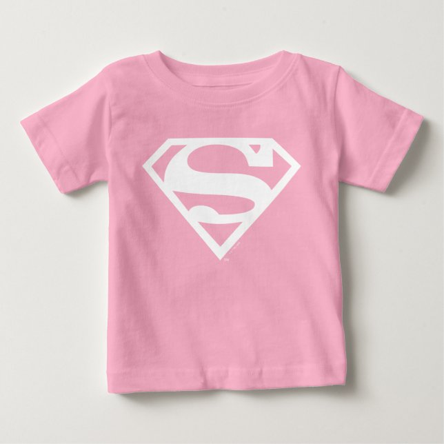 T-shirt Pour Bébé Supergirl Solid S-Shield (Devant)