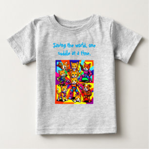 T-shirt Pour Bébé Superhéros branchés