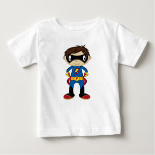 T-shirt Pour Bébé Superhéros du dessin animé mignon