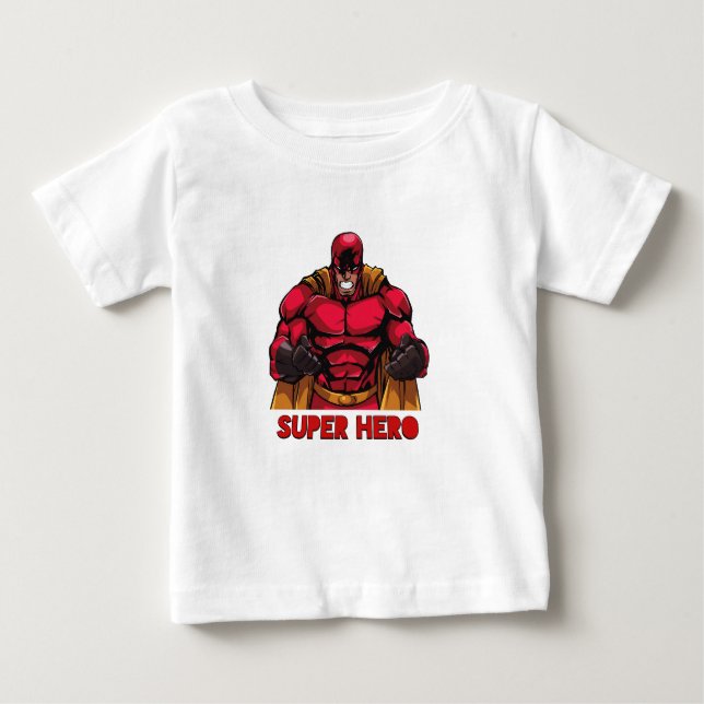 T-shirt Pour Bébé Superhéros en formation (Devant)