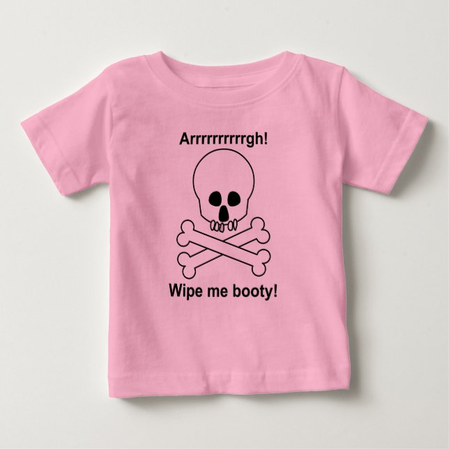 T-shirt Pour Bébé SupprimerMeBooty (Devant)