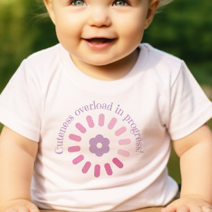 T-shirt Pour Bébé Surcharge de la mignonne en cours Chemise bébé