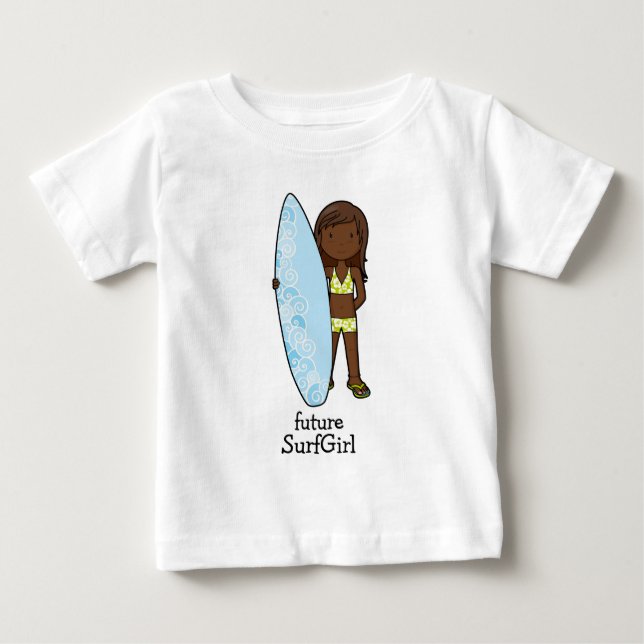T-shirt Pour Bébé SurfGirl (Devant)