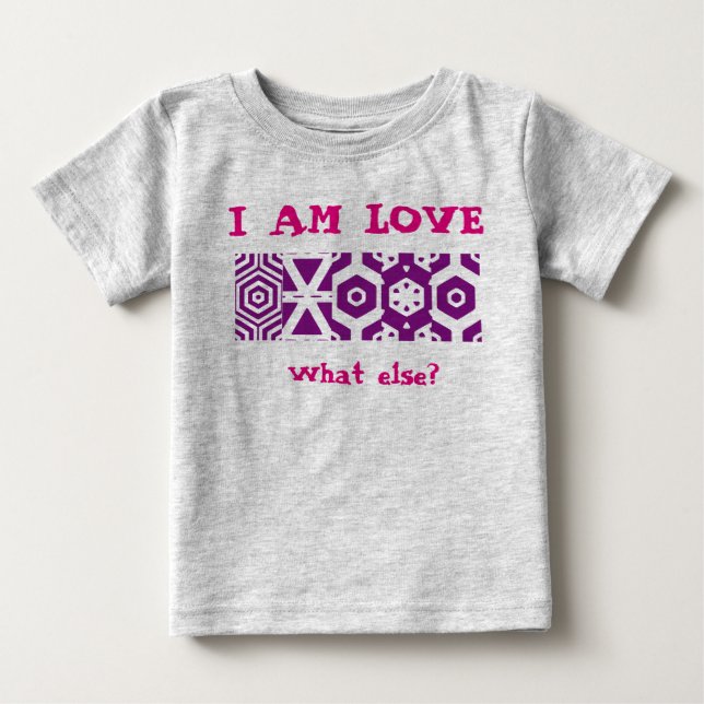 T-shirt Pour Bébé Sweatshirt "I AM LOVE" (Devant)
