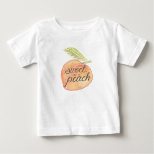 T-shirt Pour Bébé Sweet as a Peach Toddler Shirt