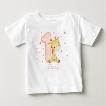 Sweet Baby Giraffe Girl Premier anniversaire