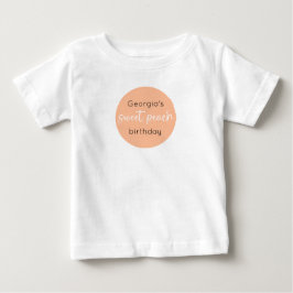 T-shirt Pour Bébé Sweet Peach 1er anniversaire