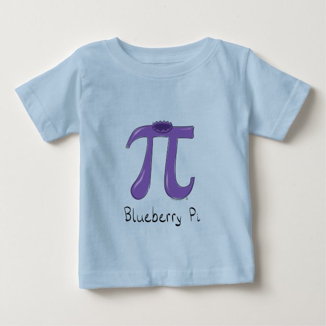 T-shirt Pour Bébé Symbole Blueberry Pi mignon enseignant math (Devant)