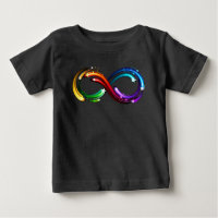Symbole de l'infini des comètes arc-en-ciel