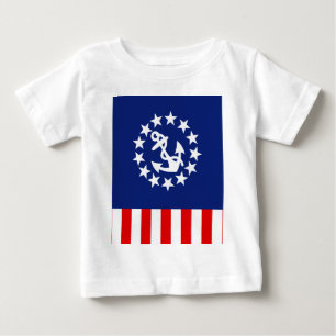 T-shirt Pour Bébé Symbole de pavillon de yacht américain nautique