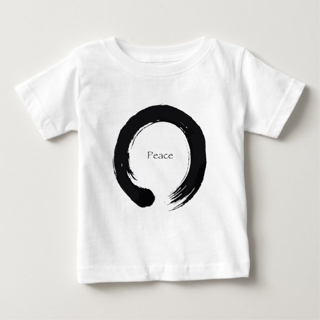 T-shirt Pour Bébé Symbole d'Enso de l'Infini - Paix (Devant)