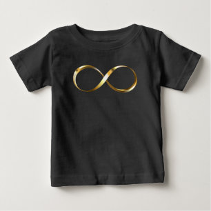 T-shirt Pour Bébé Symbole d'infini doré