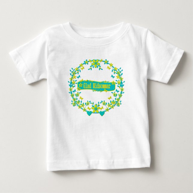 T-shirt Pour Bébé Symbole du milieu de l'été (Devant)