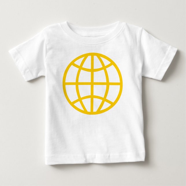 T-shirt Pour Bébé Symbole du monde (Devant)