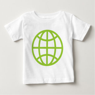 T-shirt Pour Bébé Symbole du monde - Martian Green